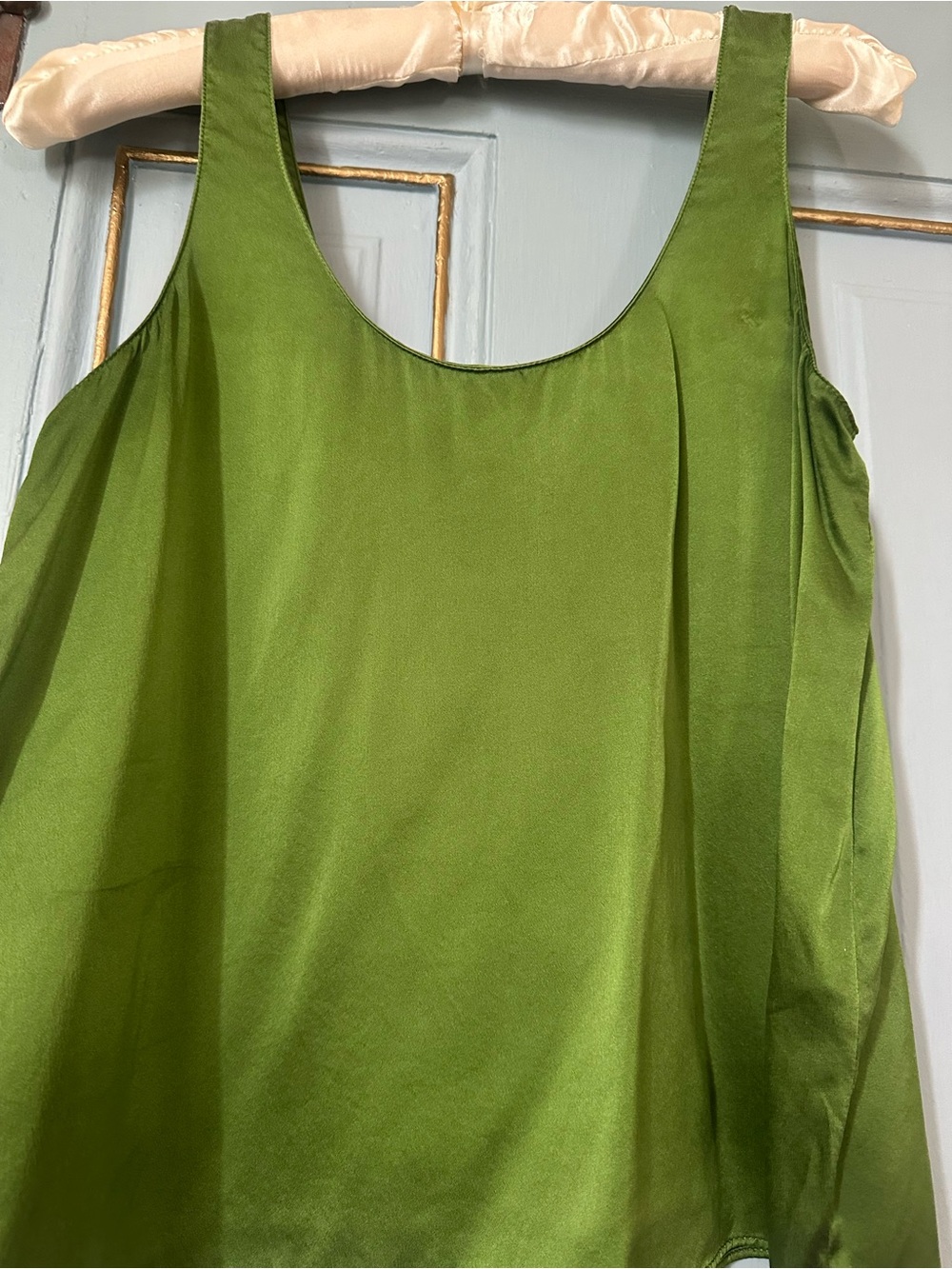 Banana Republic Emerald Green Silk Tank Top